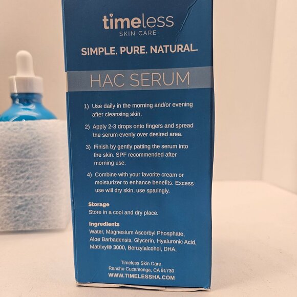 Timeless Hyaluronic Acid Serum Matrixyl 3000 & Vit C For Hydration & Anti-Aging - Picture 4 of 15